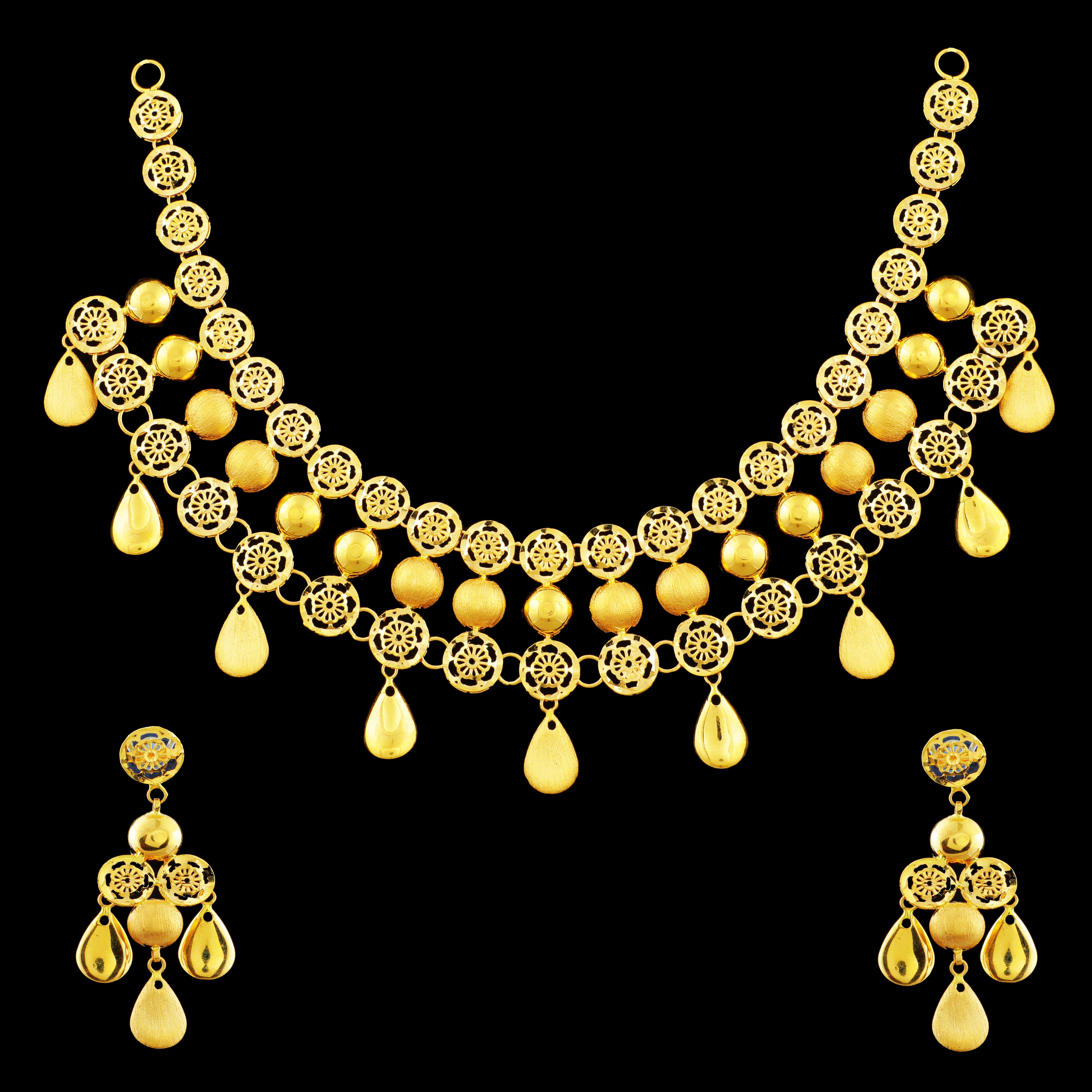 GUINEA GOLD NECKLACE SET