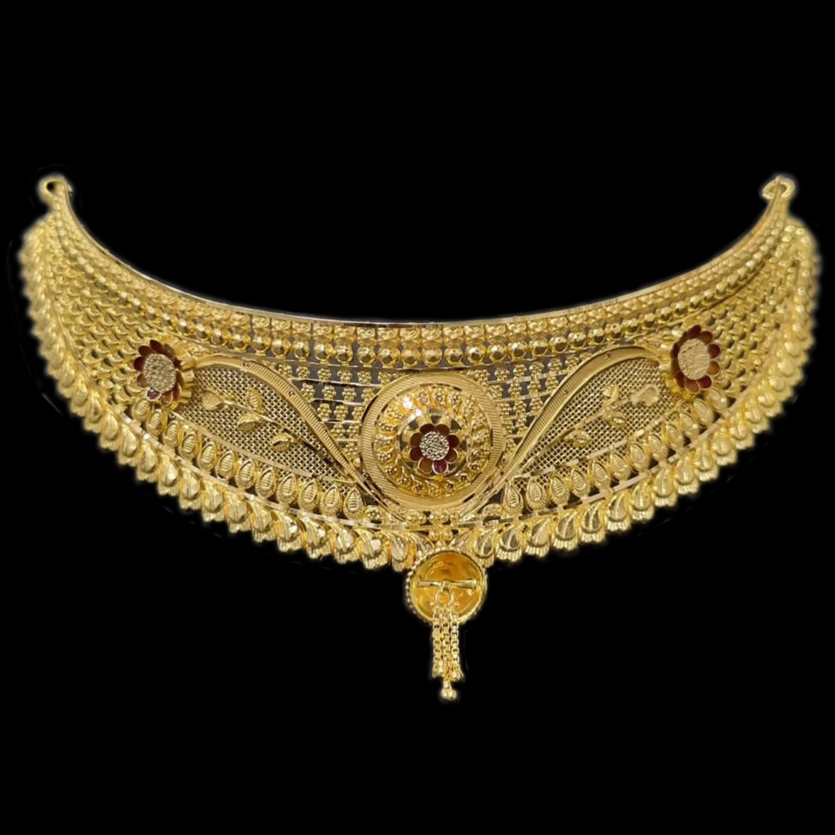 GUINEA 22k GOLD TRADITIONAL CHOKER SET FOR PARTY AND WEDDING WEAR