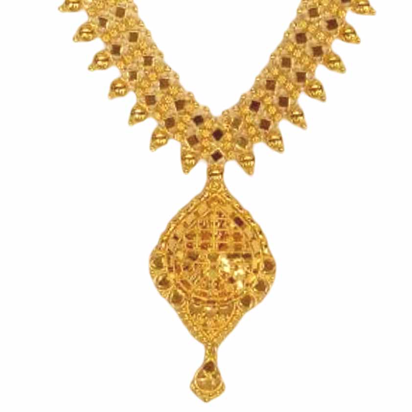 GUINEA 22k GOLD DESIGNER NECKLACE SET