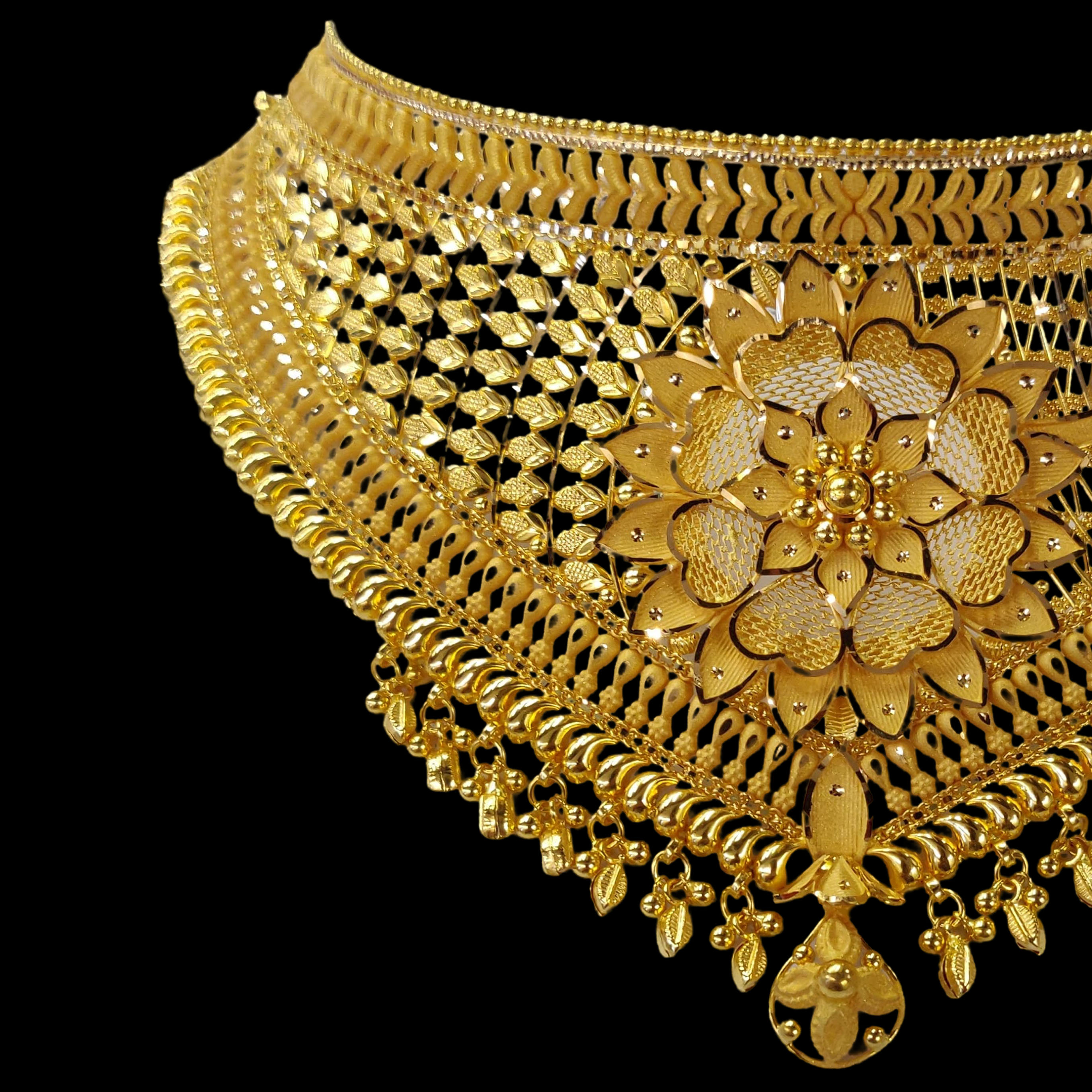 GUINEA 22k GOLD TRADITIONAL CHOKER SET FOR PARTY AND WEDDING WEAR