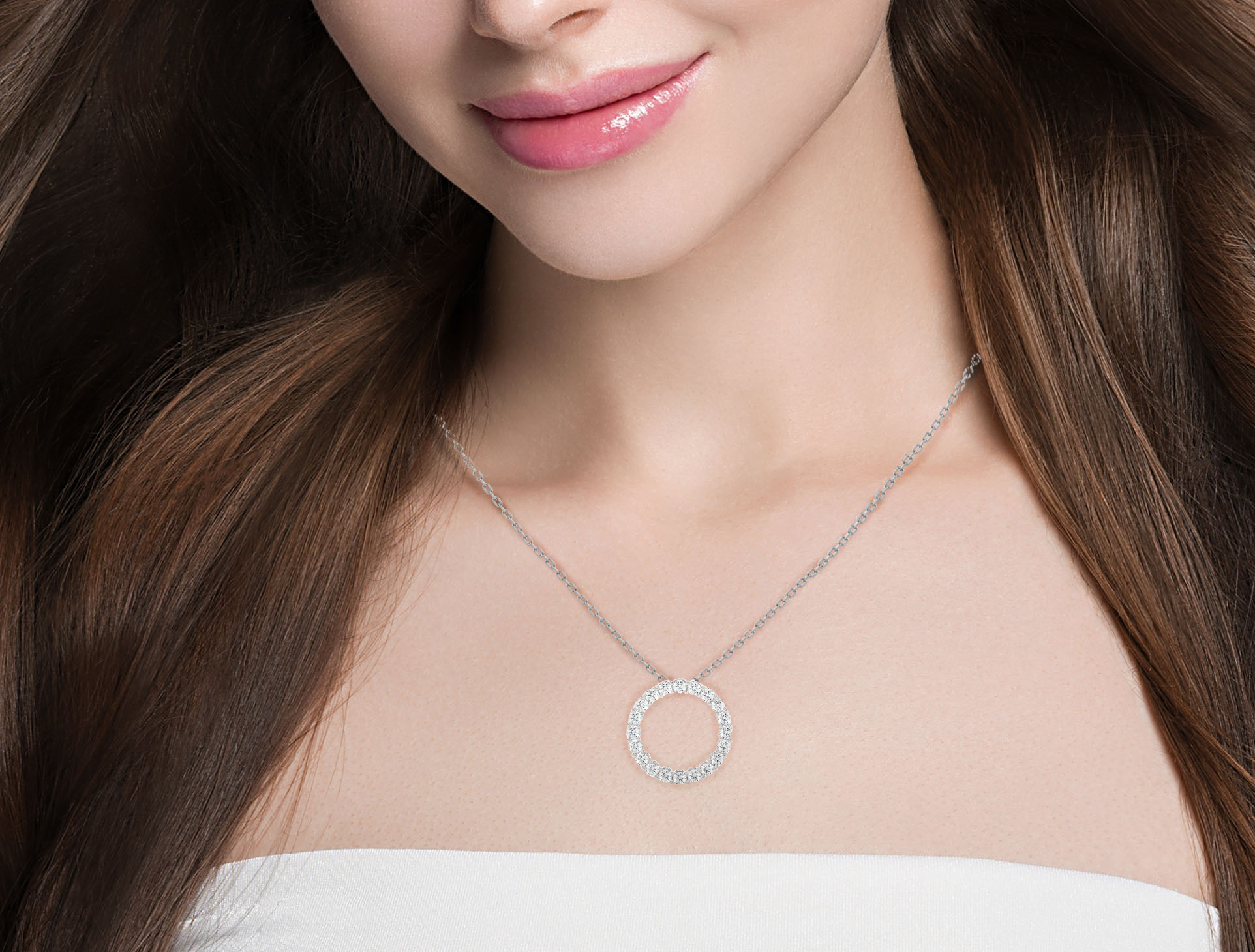 GUINEA DIAMOND PENDANT (WG)