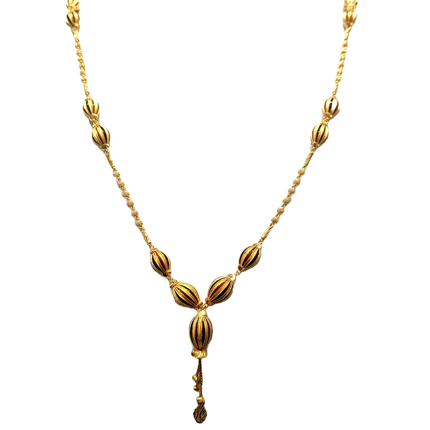 GUINEA 22k GOLD EXCLUSIVE MALA LOCKET CHAIN Guinea The
