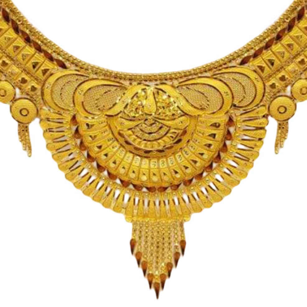 GUINEA 22k GOLD TRADITIONAL NECKLACE SET