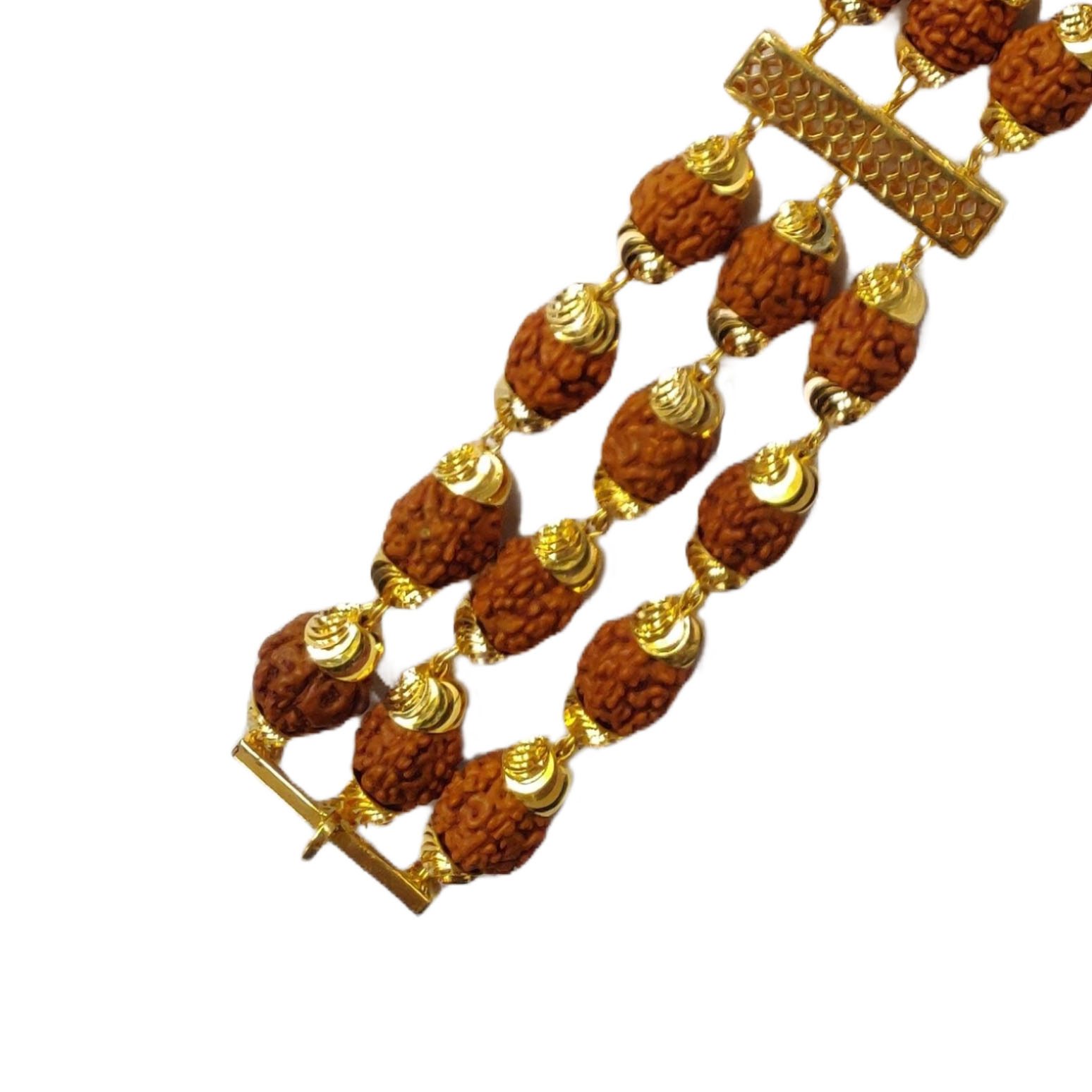 GUINEA 22K Gold Modern Rudraksha Bracelet