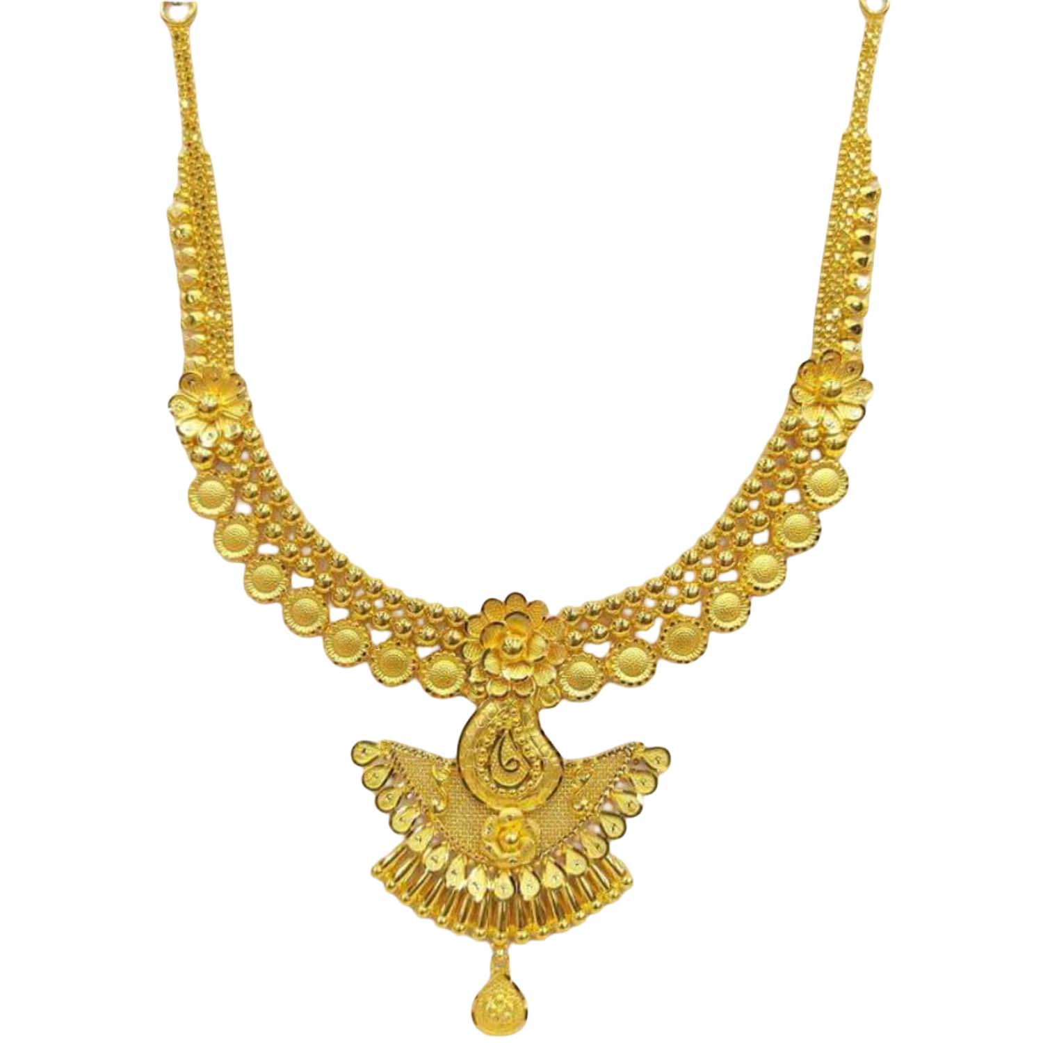 GUINEA 22k GOLD TRADITIONAL NECKLACE SET