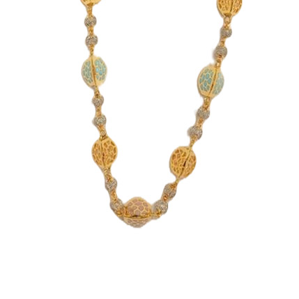 GUINEA 18k GOLD DESIGNER NECKLACE SET