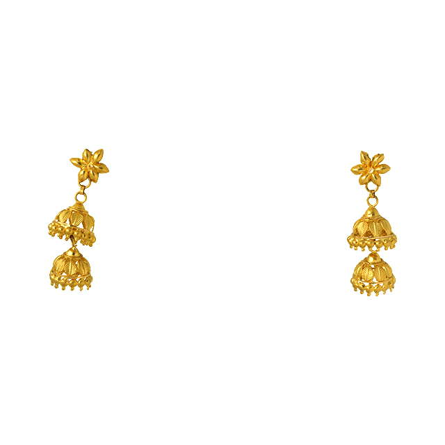GUINEA GOLD JHUMKA