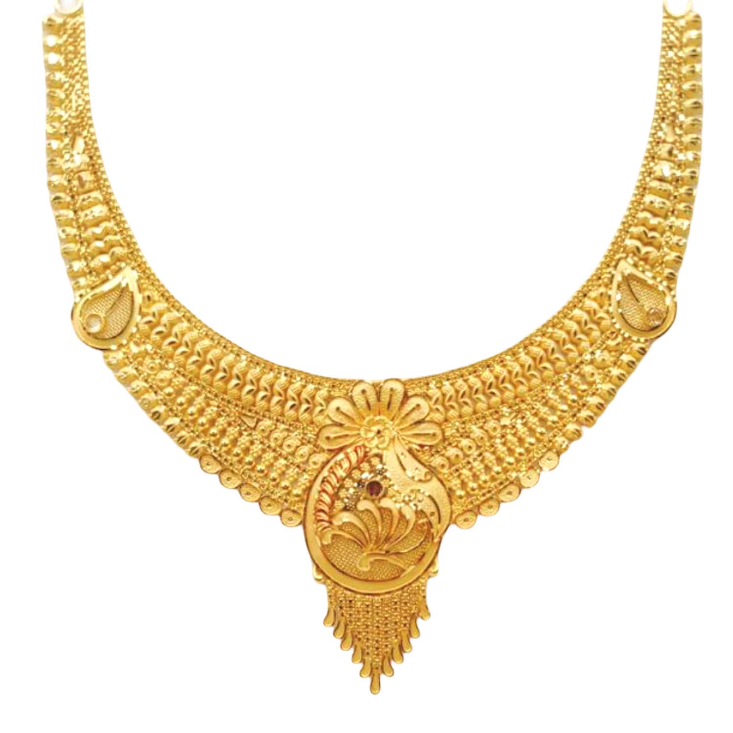 GUINEA 22k GOLD TRADITIONAL NECKLACE SET