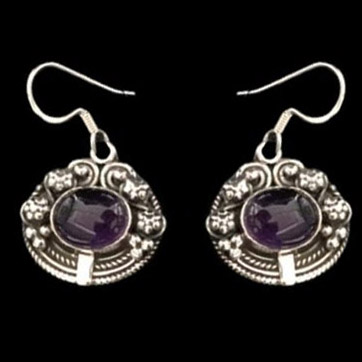 Guinea Silver Amethist Necklace Set (Fixed Rate)