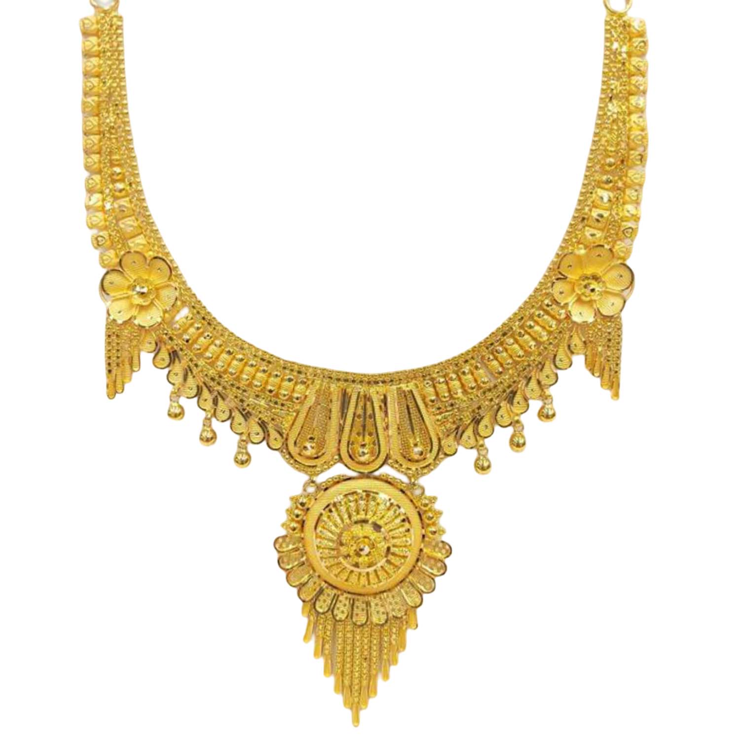 GUINEA 22k GOLD TRADITIONAL NECKLACE SET