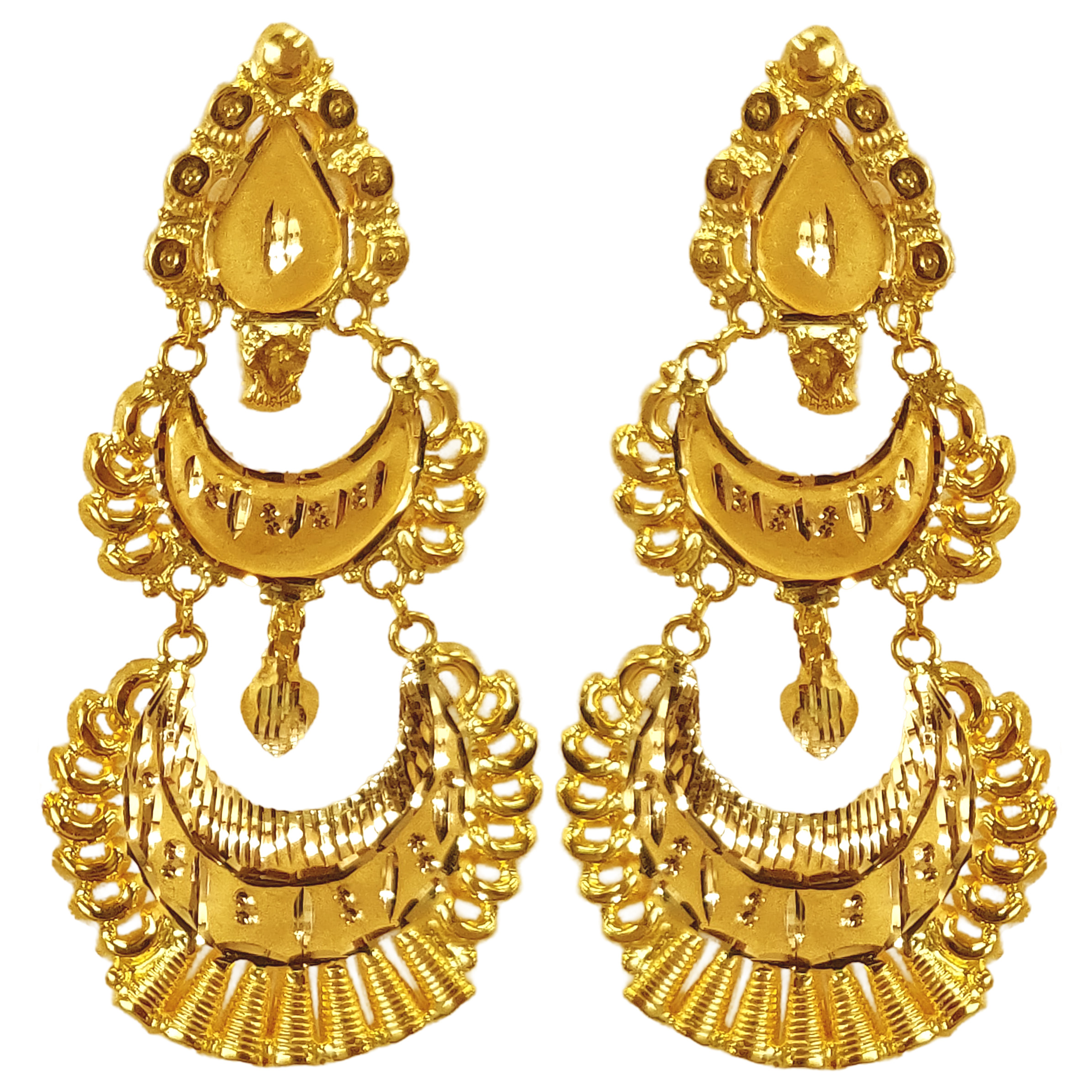 GUINEA 22K GOLD EXCLUSIVE JHUMKA FOR WOMEN AND GIRLS
