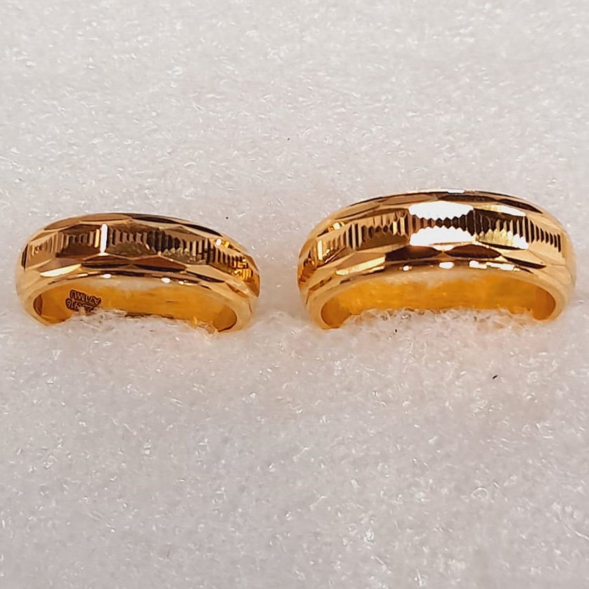 GUINEA GOLD 22K COUPLE BAND RINGS
