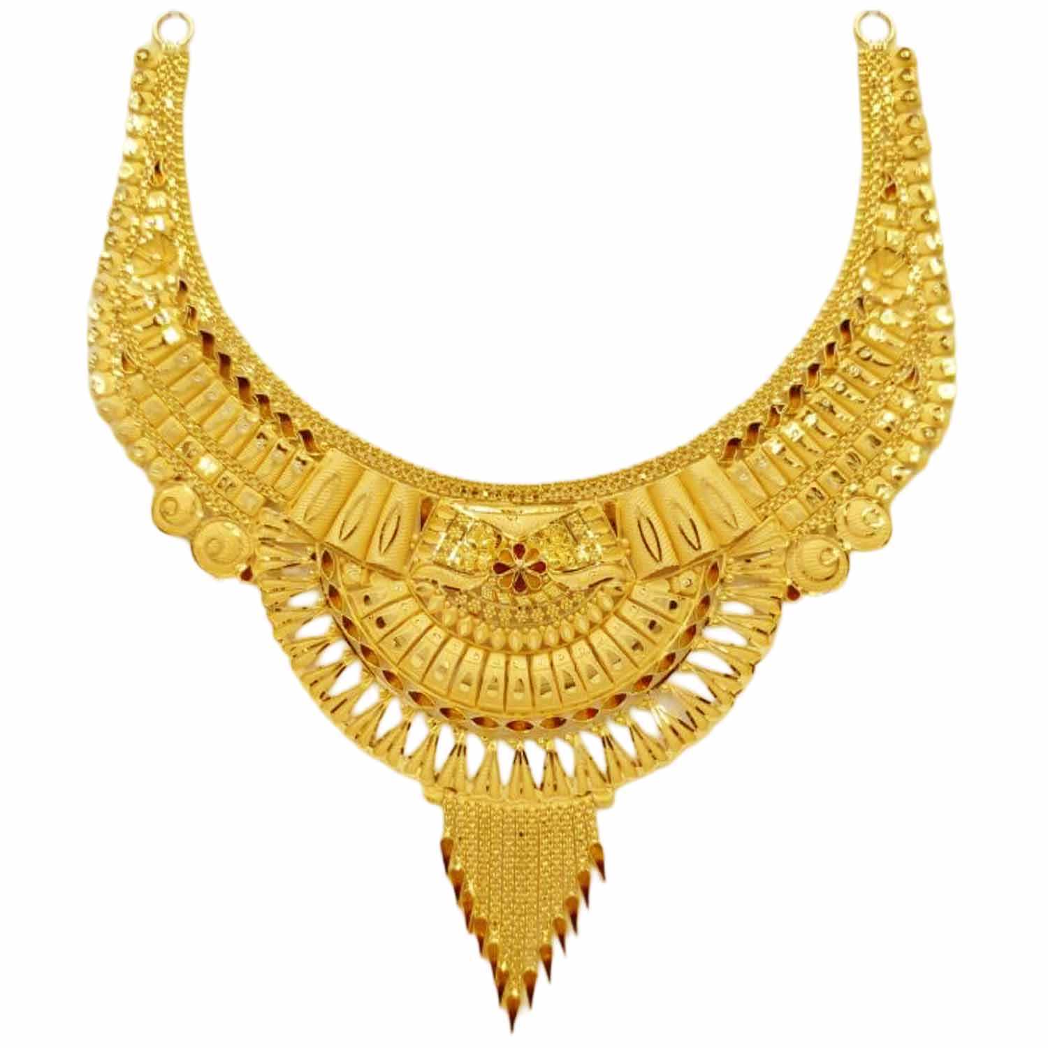 GUINEA 22k GOLD DESIGNER NECKLACE SET