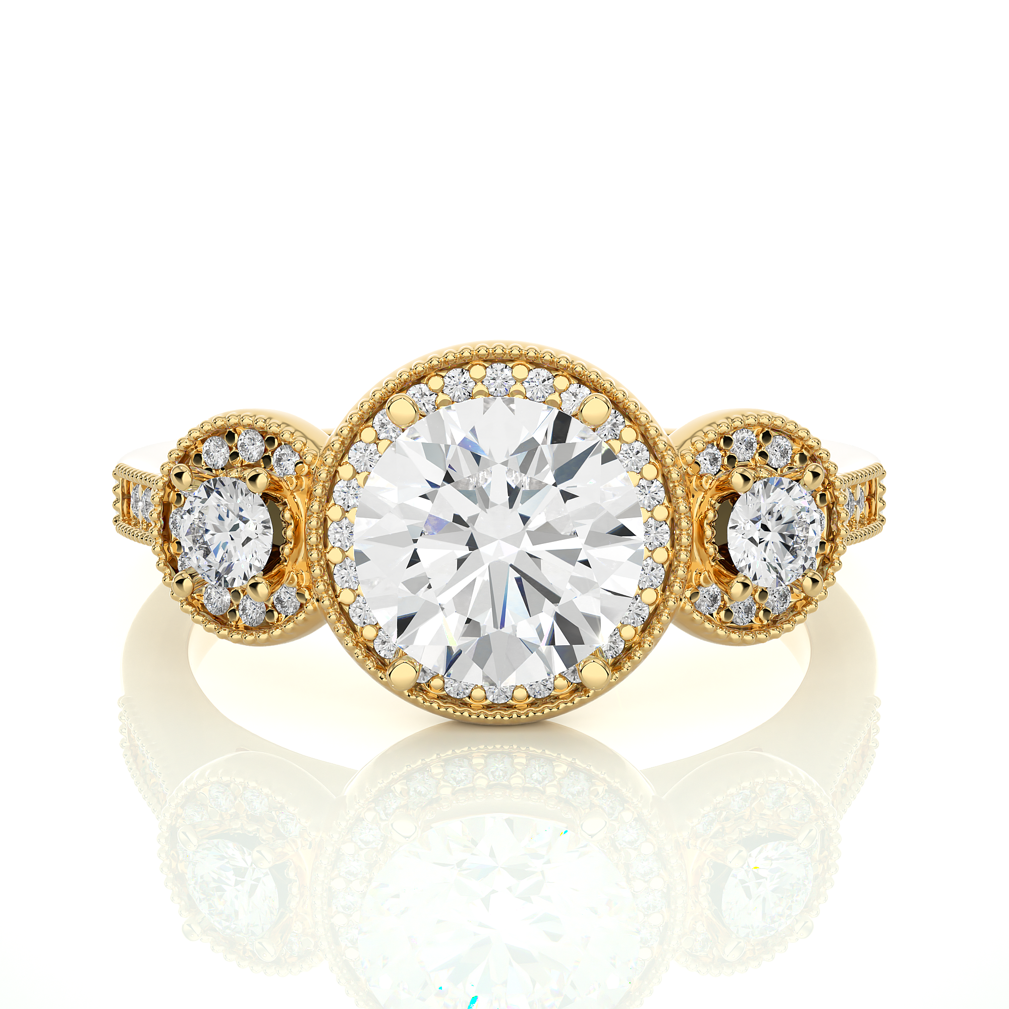 GUINEA DIAMOND RING (YG)