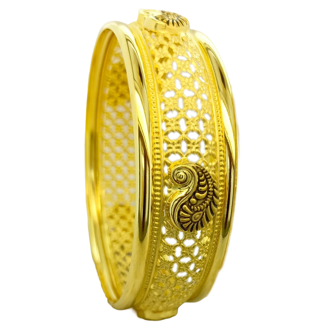 Guinea 22k Gold Traditional Casual Party Wedding Wear Original Hand Work Bangles