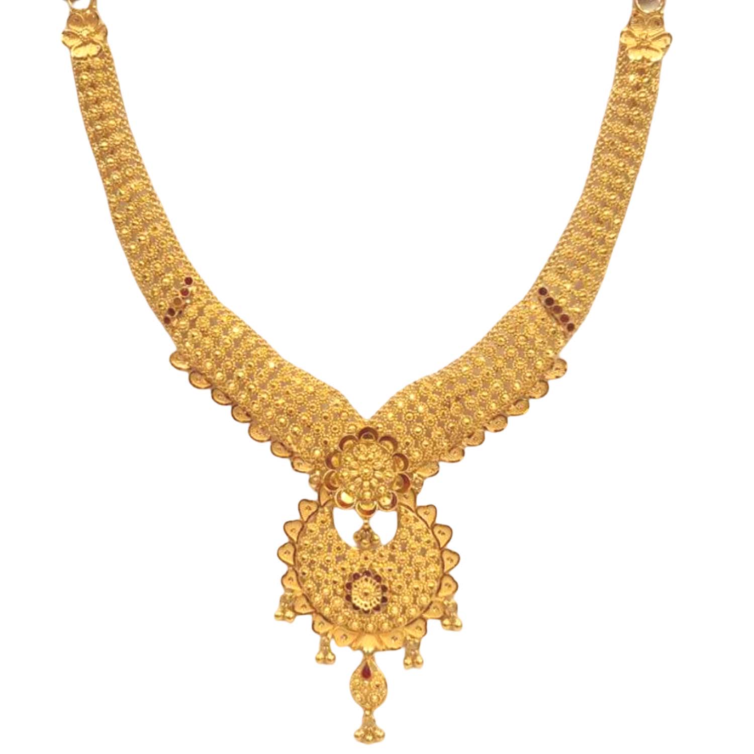 GUINEA 22k GOLD TRADITIONAL NECKLACE SET