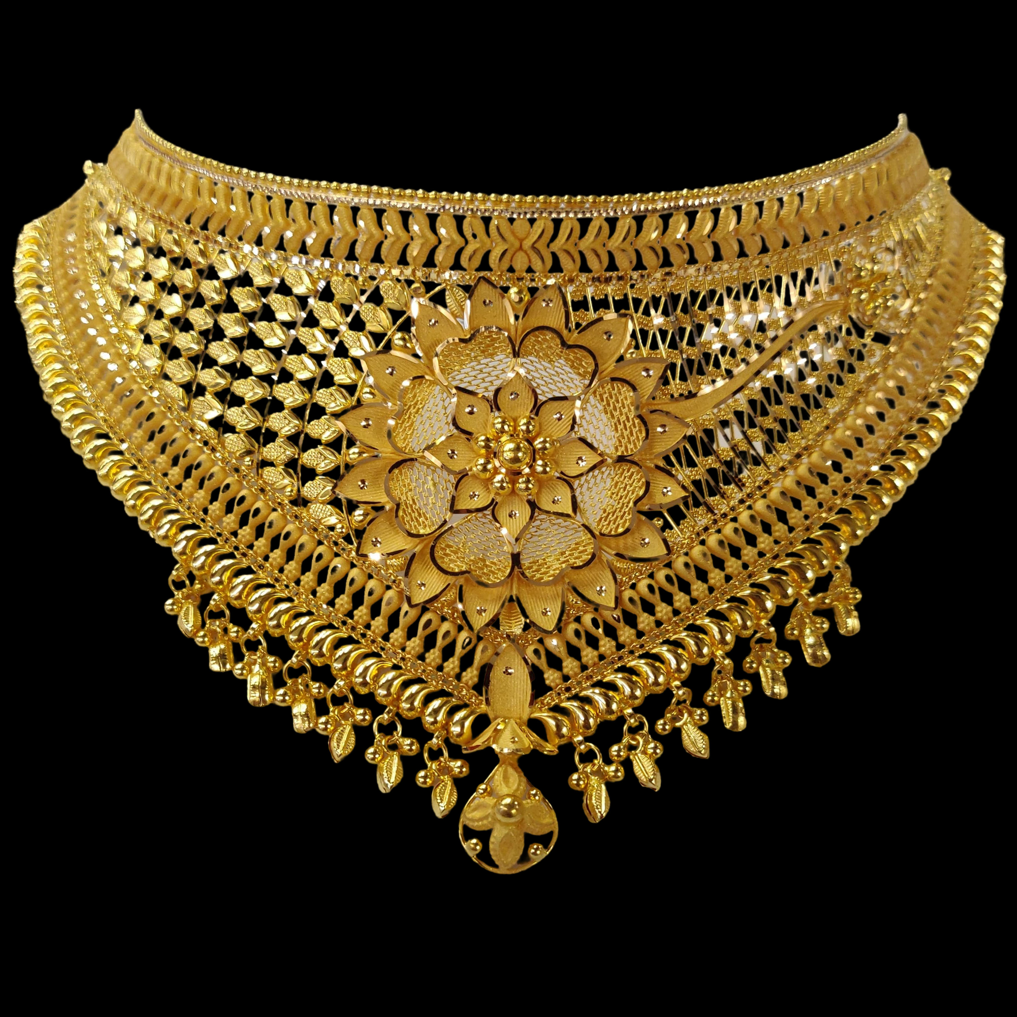 GUINEA 22k GOLD TRADITIONAL CHOKER SET FOR PARTY AND WEDDING WEAR