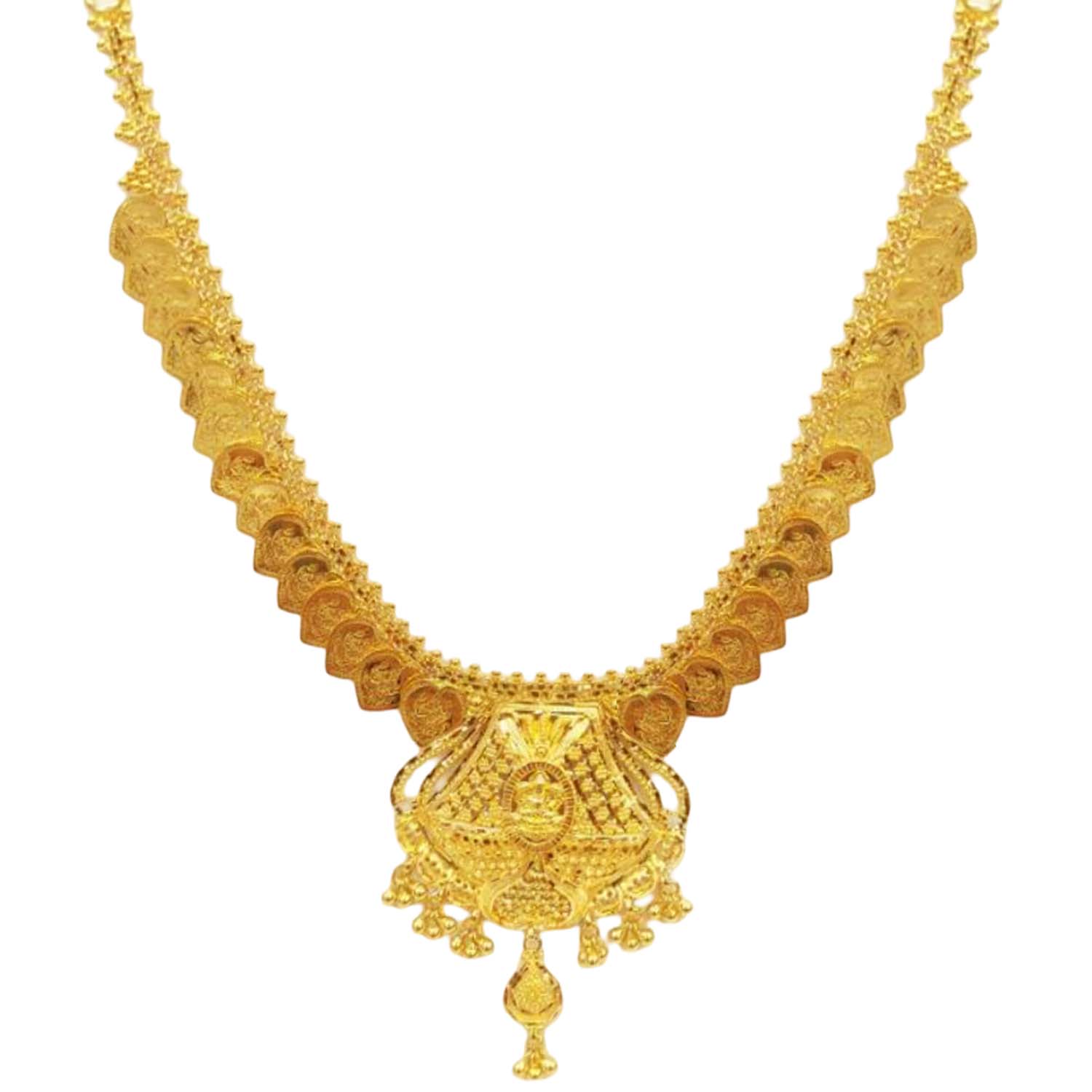 GUINEA 22k GOLD TRADITIONAL NECKLACE SET