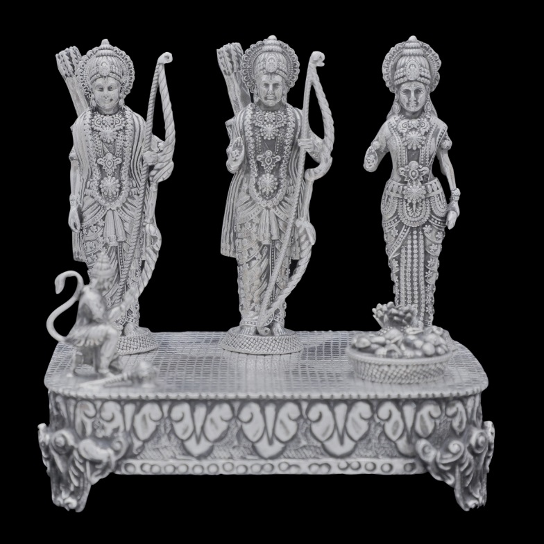 GUINEA SILVER GOD STATUE