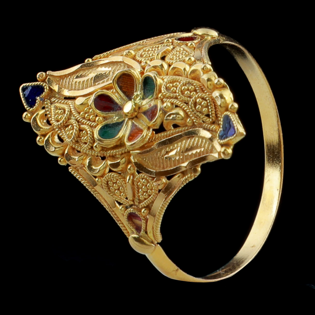 Arabic Multi Color Stone Zirconia Brass 18K Gold Plated Ring - China Ring  and Gold Plated Ring price | Made-in-China.com