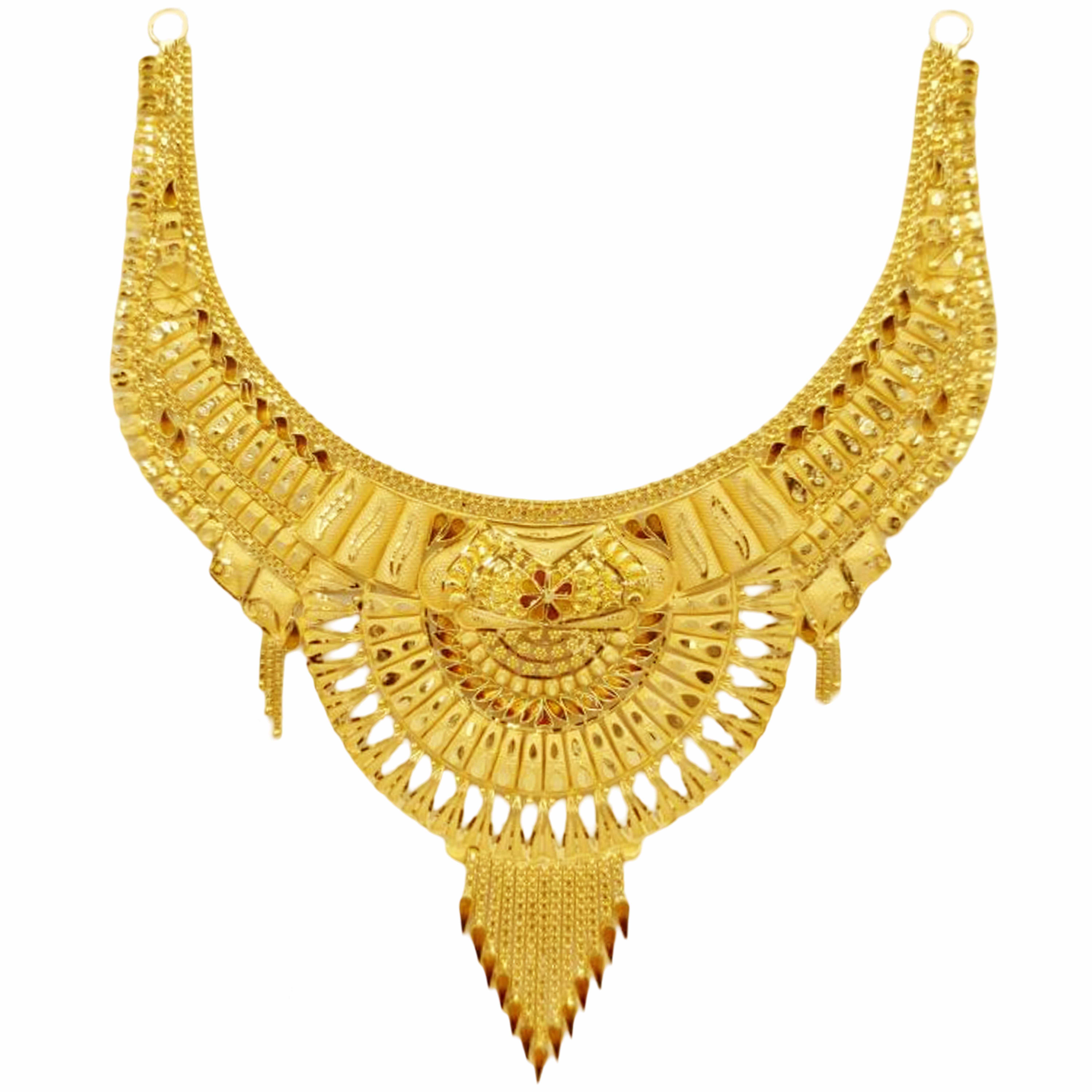 GUINEA 22k GOLD DESIGNER NECKLACE SET