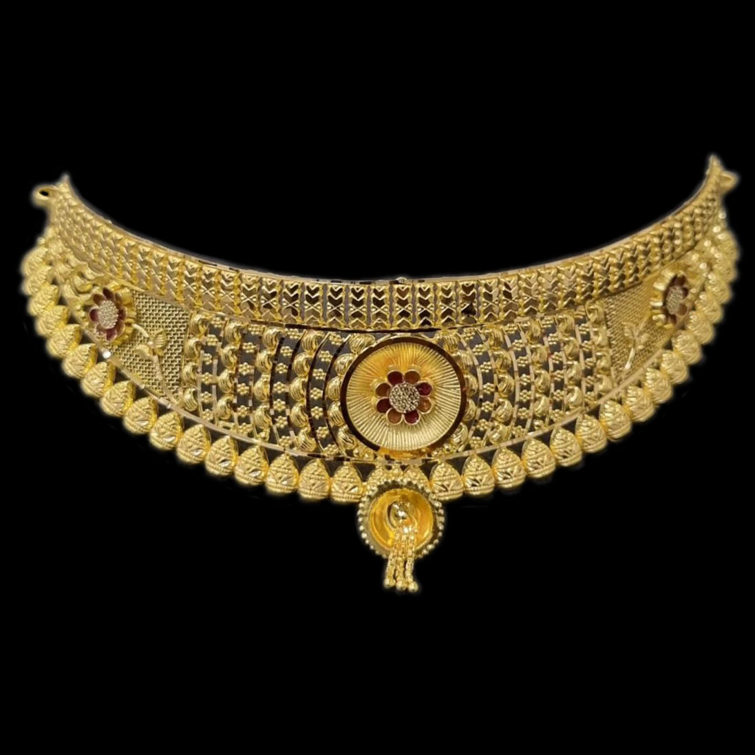 GUINEA 22k GOLD TRADITIONAL CHOKER SET FOR PARTY AND WEDDING WEAR