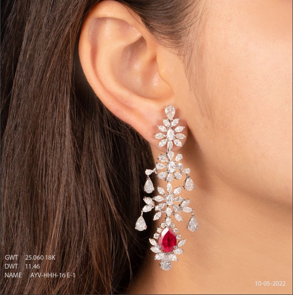 GUINEA DIAMOND EAR-RING - Guinea - The Hallmark Jewellers