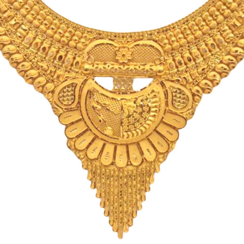 GUINEA 22k GOLD TRADITIONAL NECKLACE SET