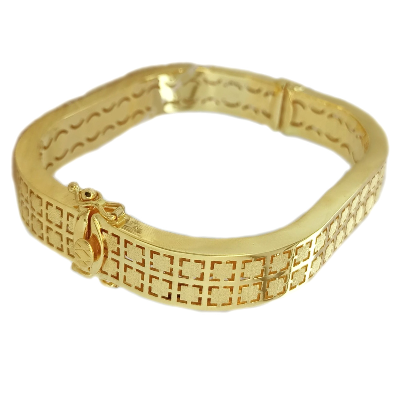 GUINEA 22K FANCY GOLD KADA FOR WOMEN & GIRLS