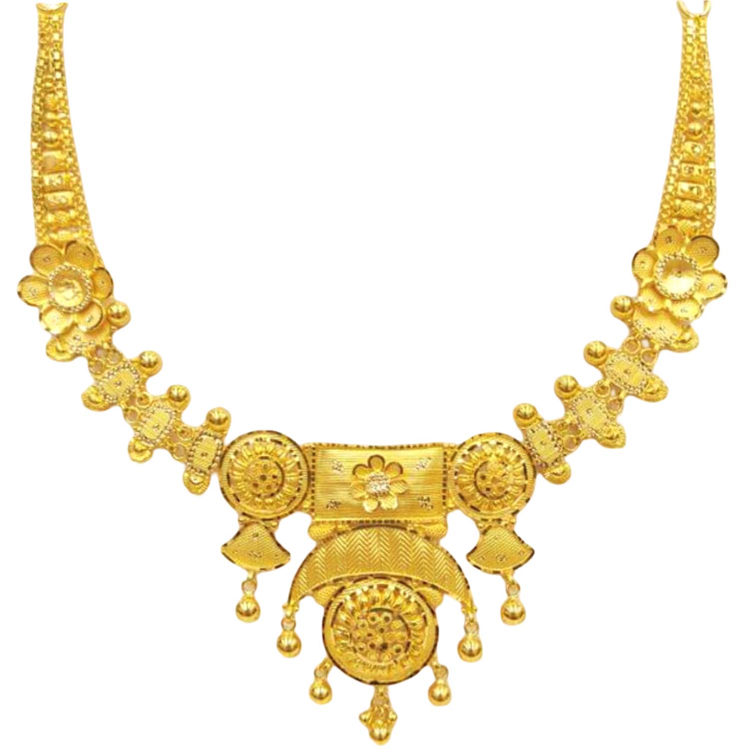 GUINEA 22k GOLD TRADITIONAL NECKLACE SET