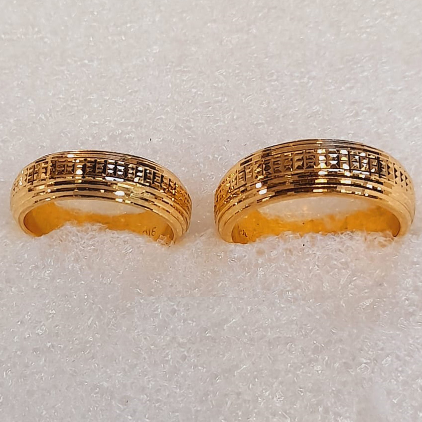 GUINEA GOLD 22K COUPLE BAND RINGS