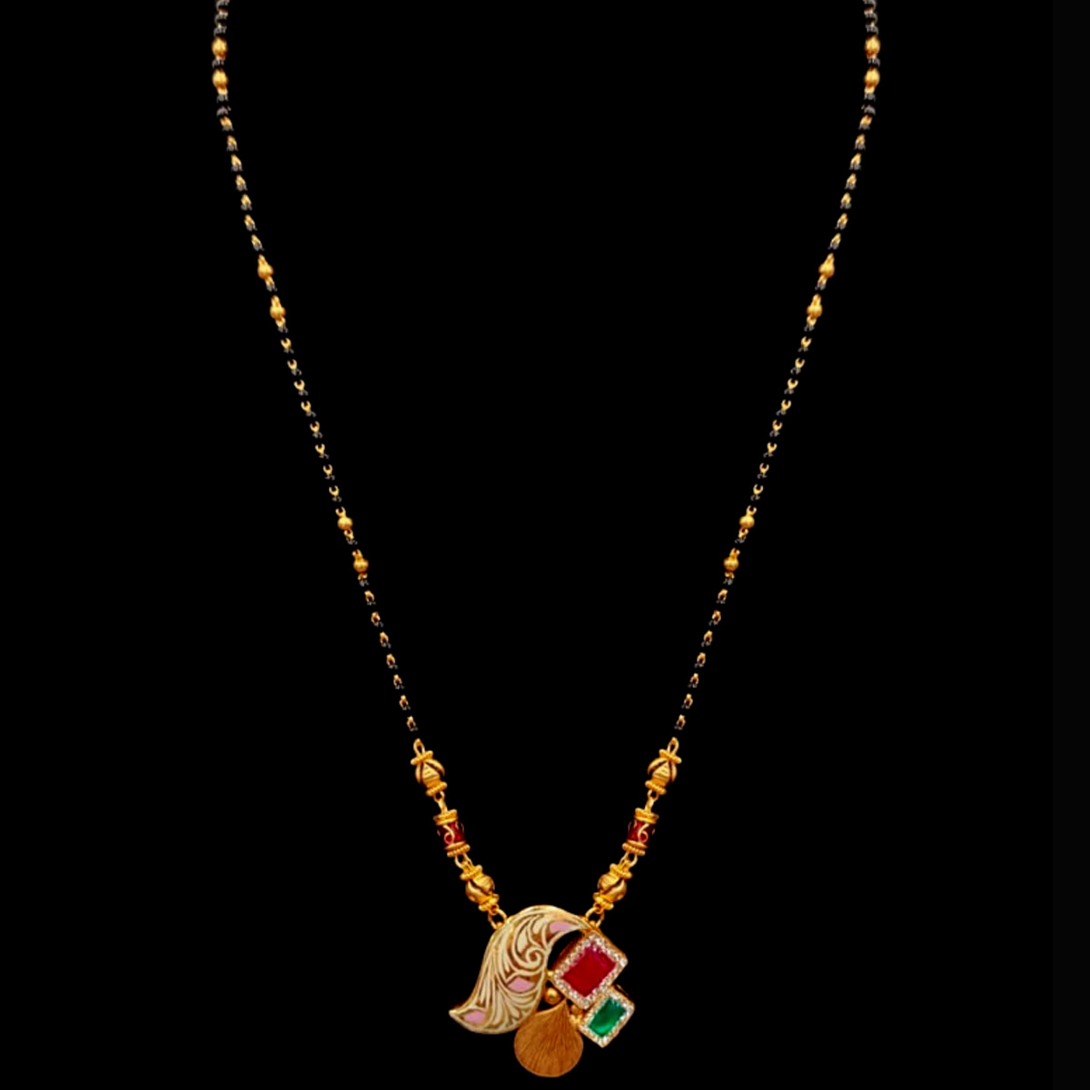 GUINEA 22k GOLD CLASSIC DESIGN LONG NECKLACE
