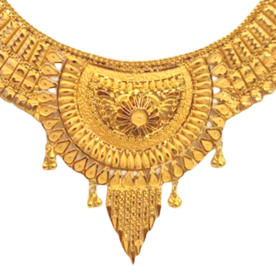 GUINEA 22k GOLD TRADITIONAL NECKLACE SET