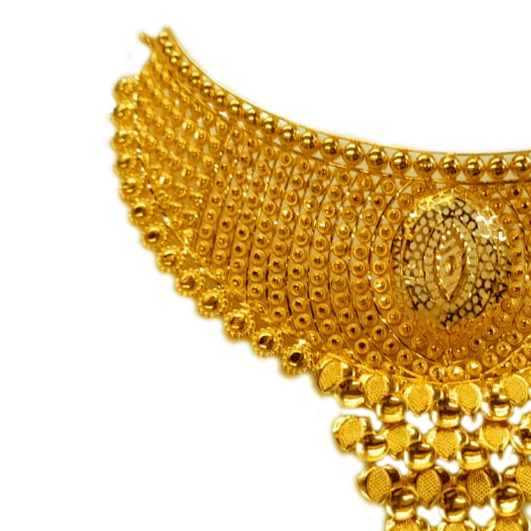GUINEA 22k GOLD TRADITIONAL CHOKER SET FOR PARTY AND WEDDING WEAR