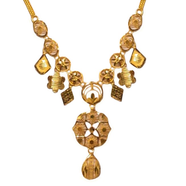 Guinea 22k Light Weight Gold Necklace Set