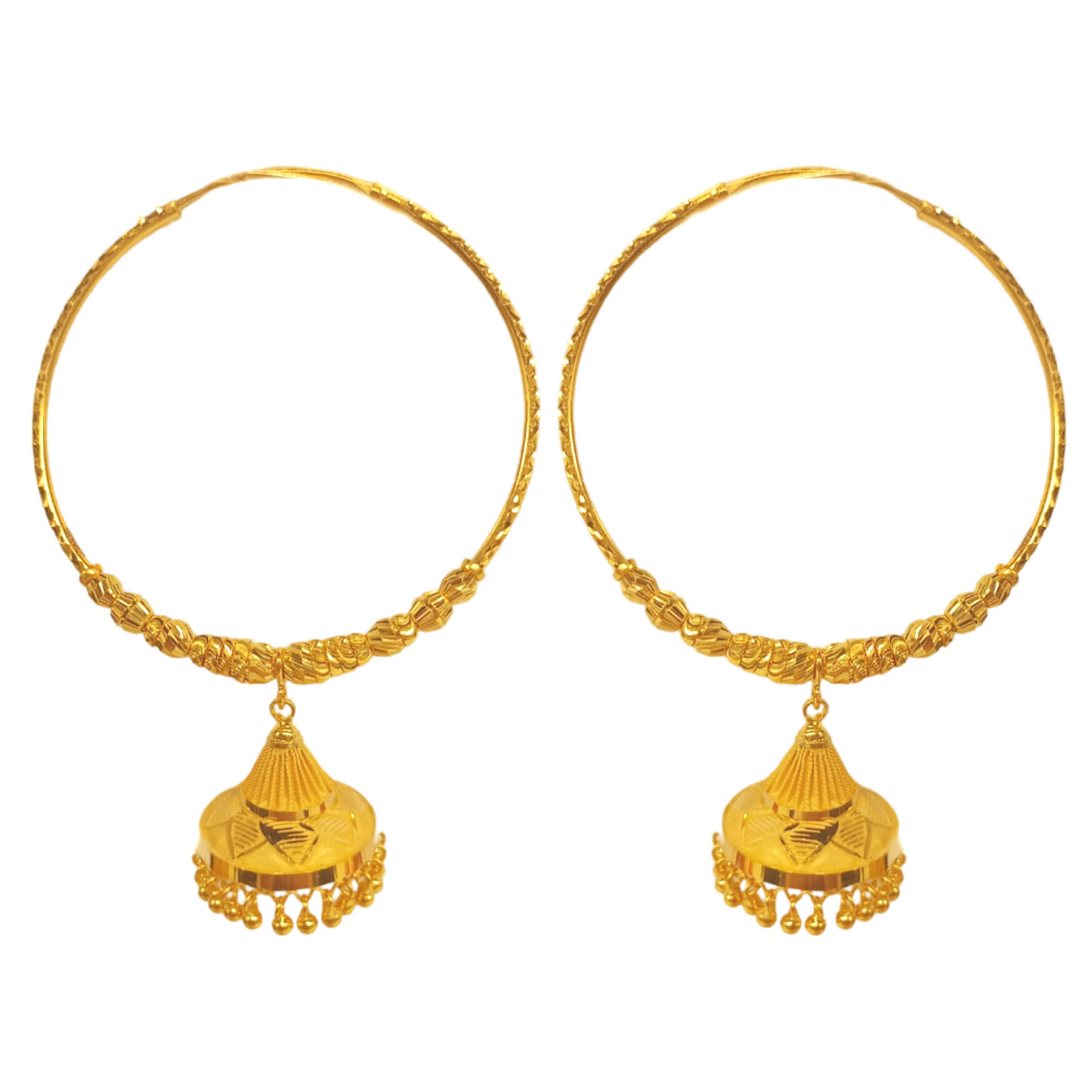 GUINEA 22K GOLD EXCLUSIVE BALI JHUMKA FOR WOMEN AND GIRLS Guinea The Hallmark Jewellers