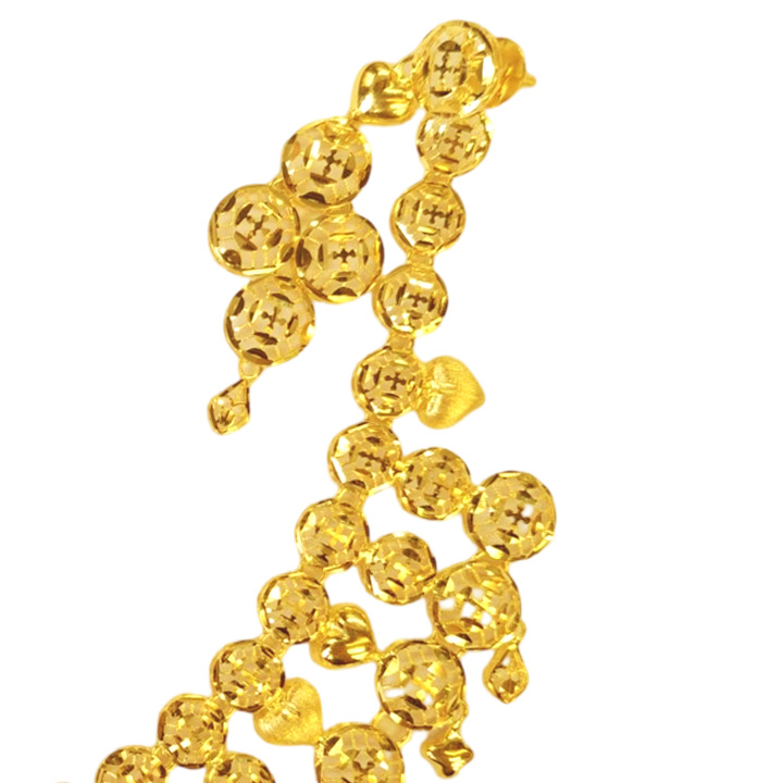 GUINEA 22k GOLD DESIGNER NECKLACE SET