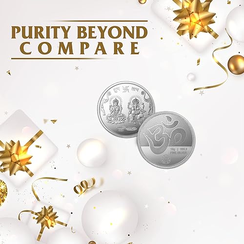 MMTC-PAMP 999.9 Purity of 10 Gram Silver Coin Ganesh Lakshmi