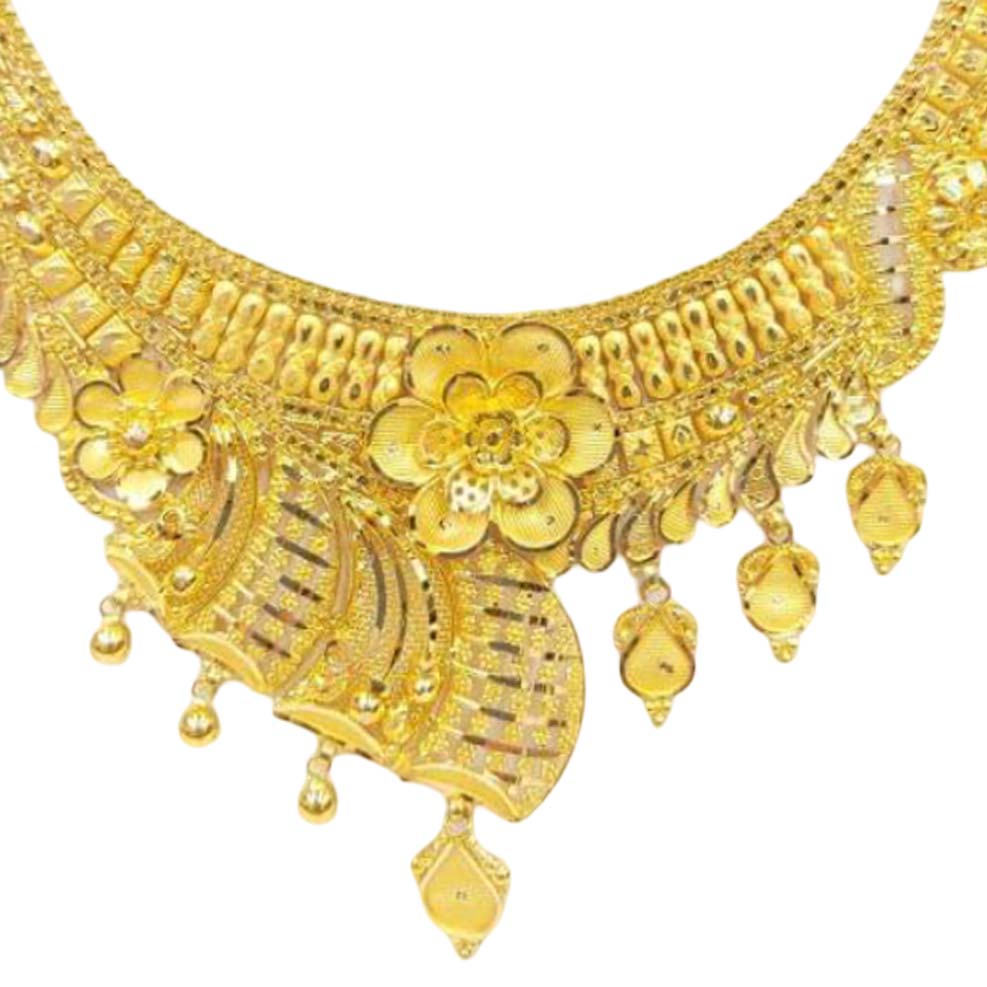 GUINEA 22k GOLD TRADITIONAL NECKLACE SET