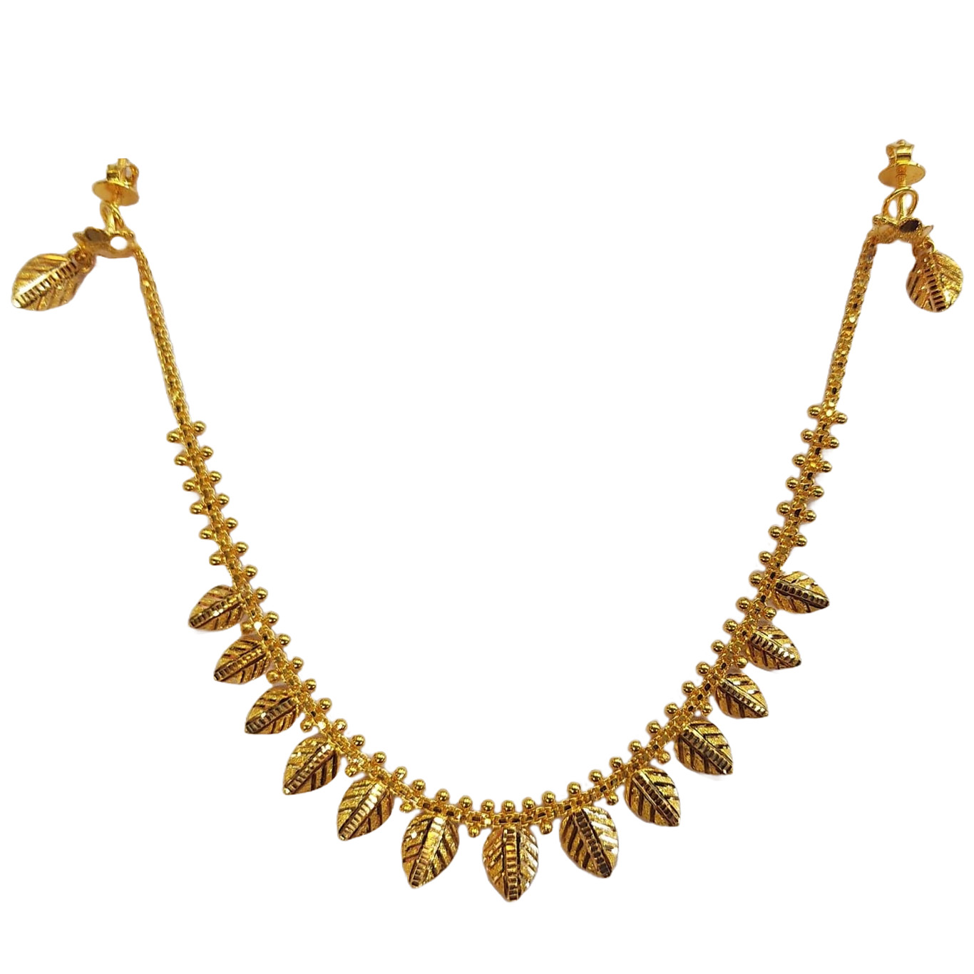 Refined Lightweight 22k Gold Necklace Set – Andaaz Jewelers