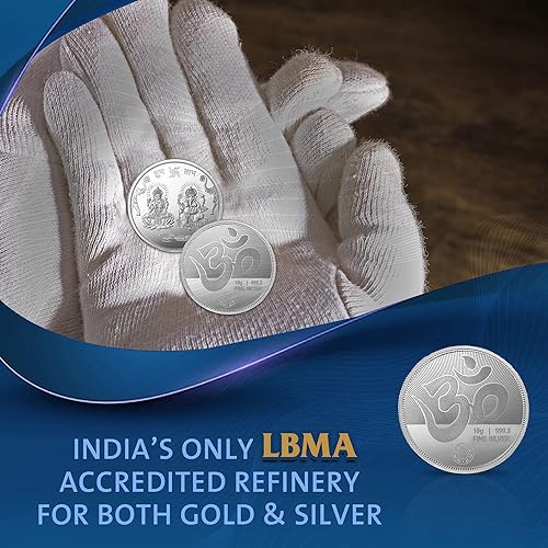 MMTC-PAMP 999.9 Purity of 10 Gram Silver Coin Ganesh Lakshmi
