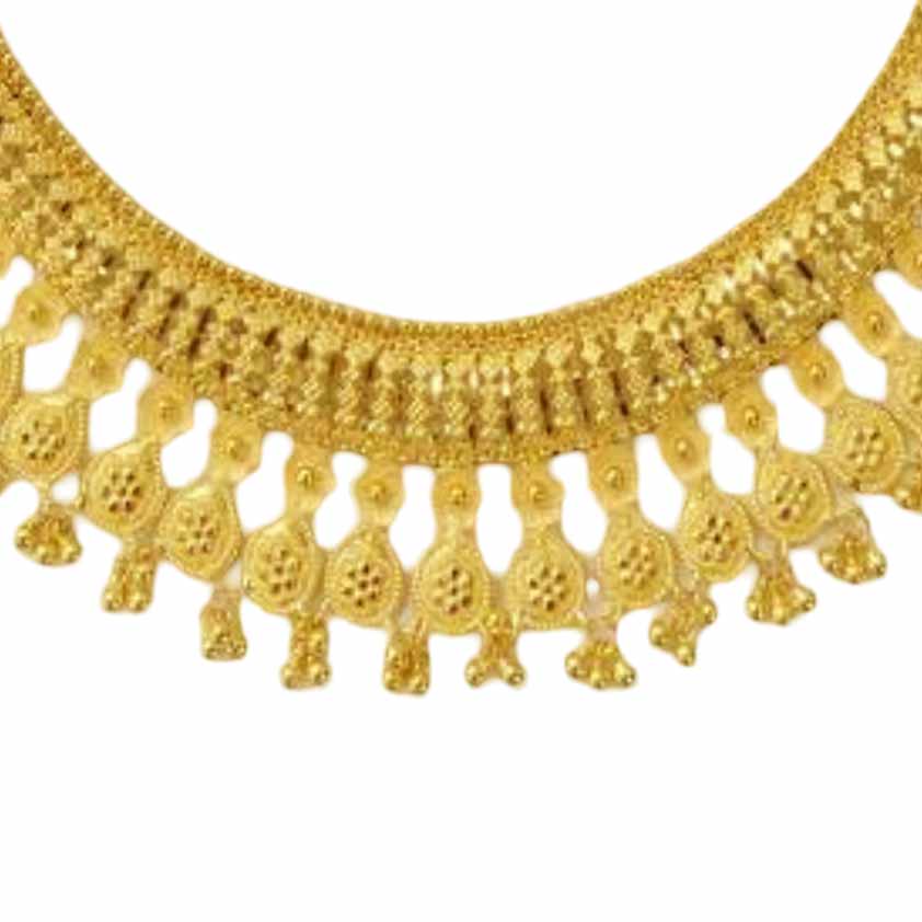 GUINEA 22k GOLD DESIGNER NECKLACE SET