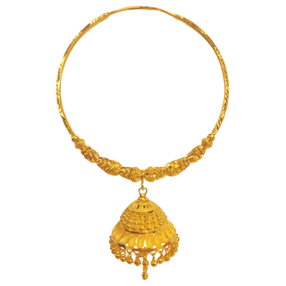 GUINEA 22K GOLD EXCLUSIVE  BALI JHUMKA FOR WOMEN AND GIRLS