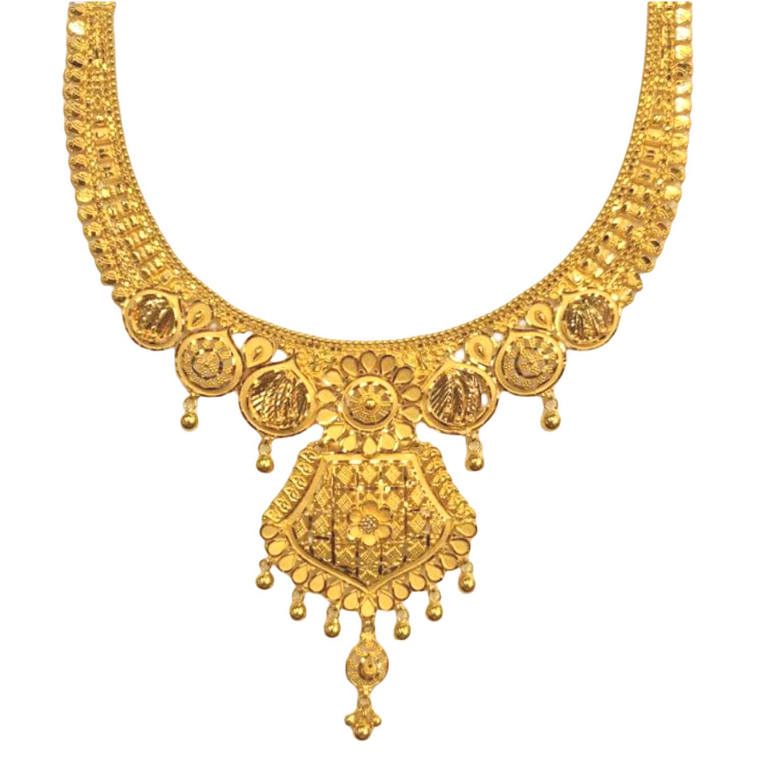 GUINEA 22k GOLD TRADITIONAL NECKLACE SET
