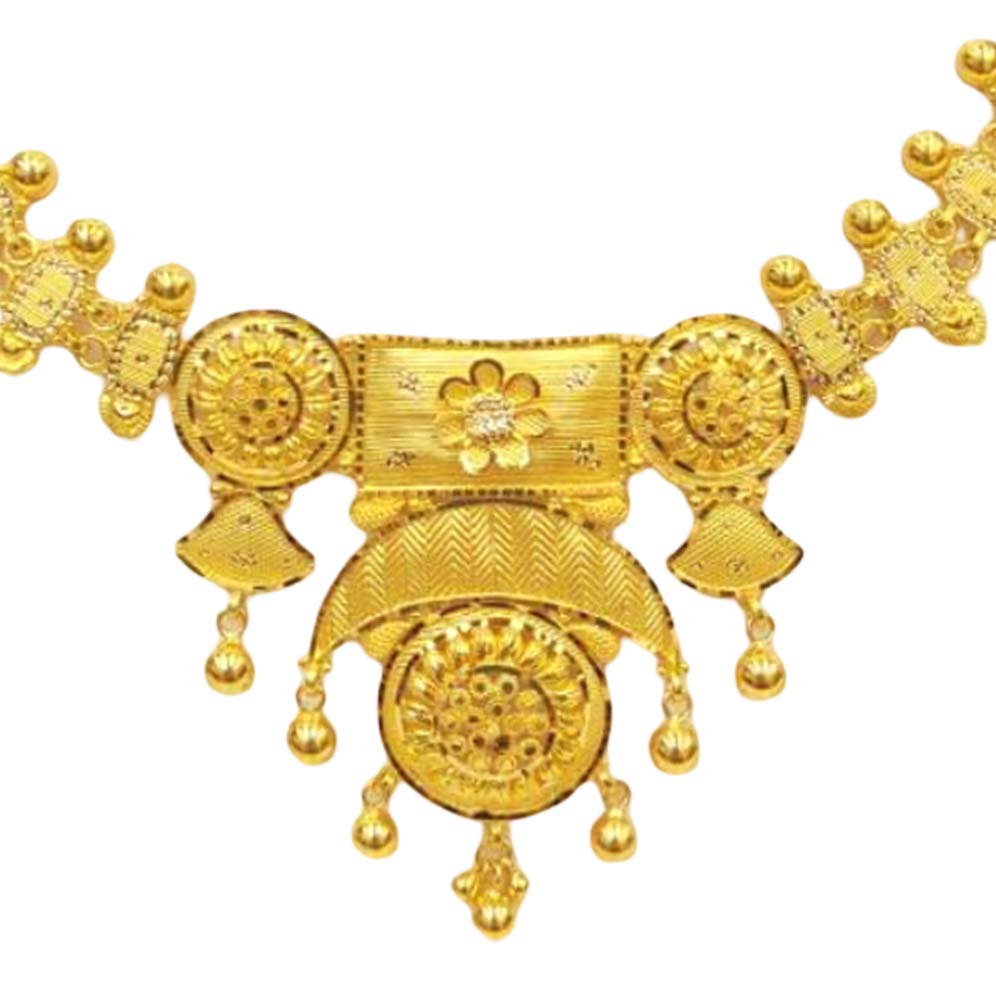 GUINEA 22k GOLD TRADITIONAL NECKLACE SET
