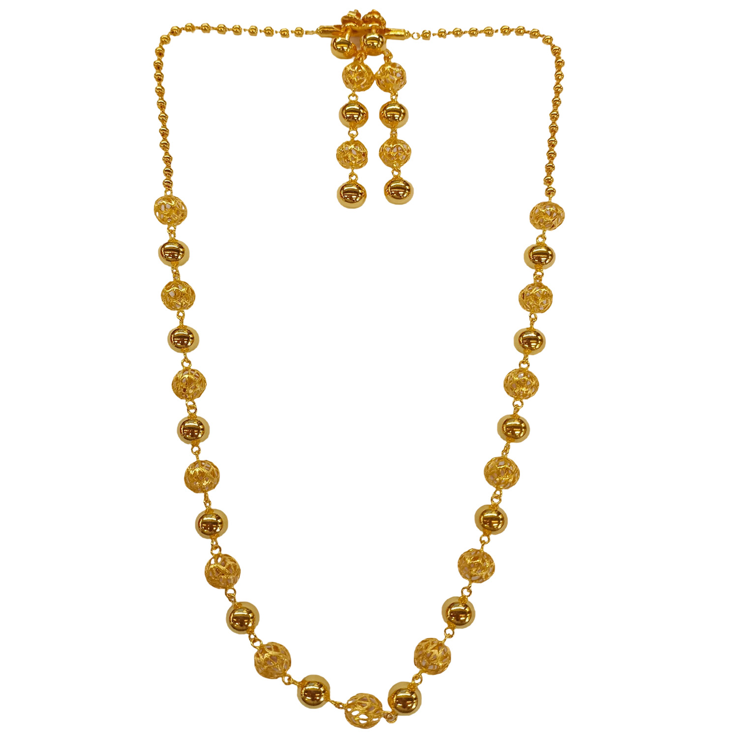 GUINEA GOLD 22K MALA SET