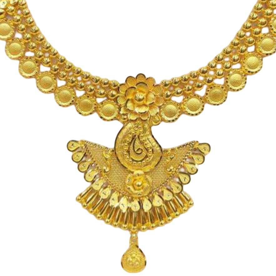 GUINEA 22k GOLD TRADITIONAL NECKLACE SET