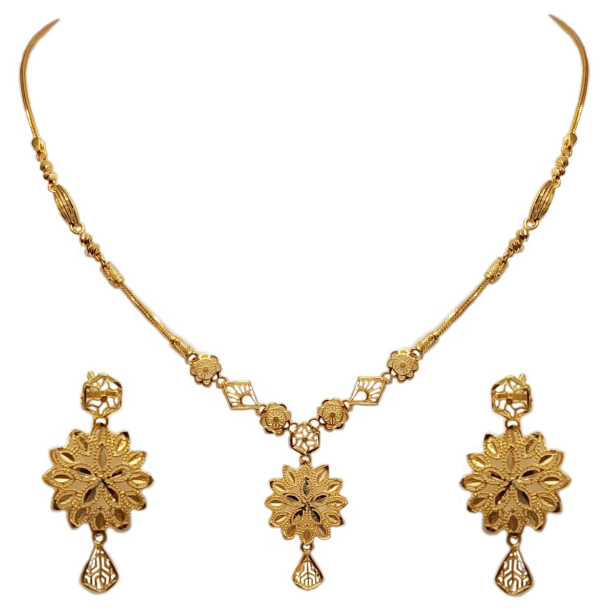 GUINEA 22k GOLD NECKLACE SET