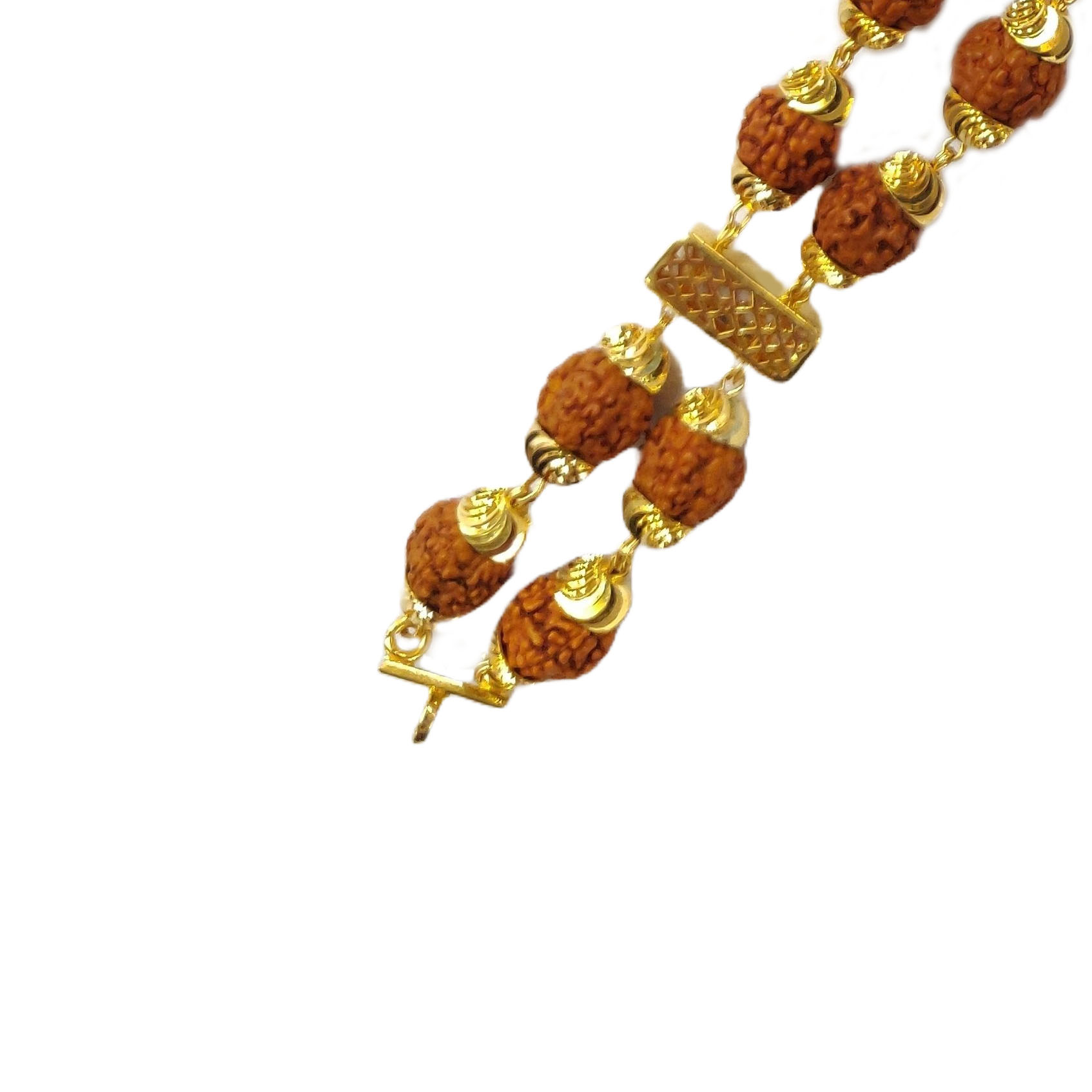 GUINEA 22K Gold Modern Rudraksha Bracelet