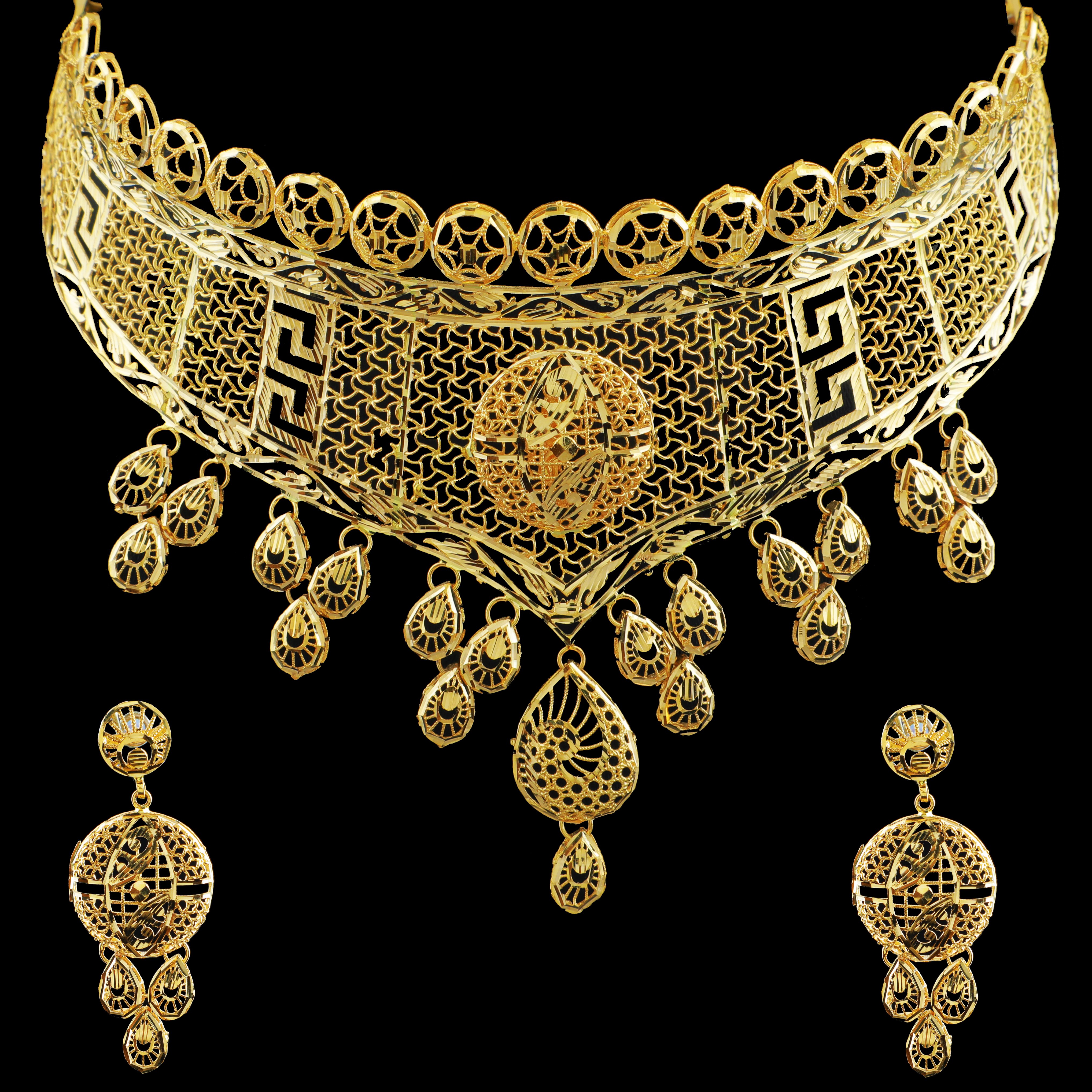 22k GOLD TURKEY CHOKER SET